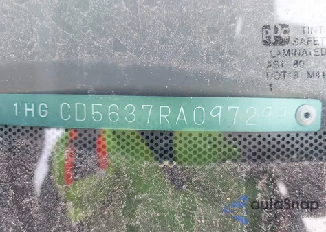 1994 Honda Accord Lx/Ex from USA, damaged, VIN 1HGCD5637RA097299